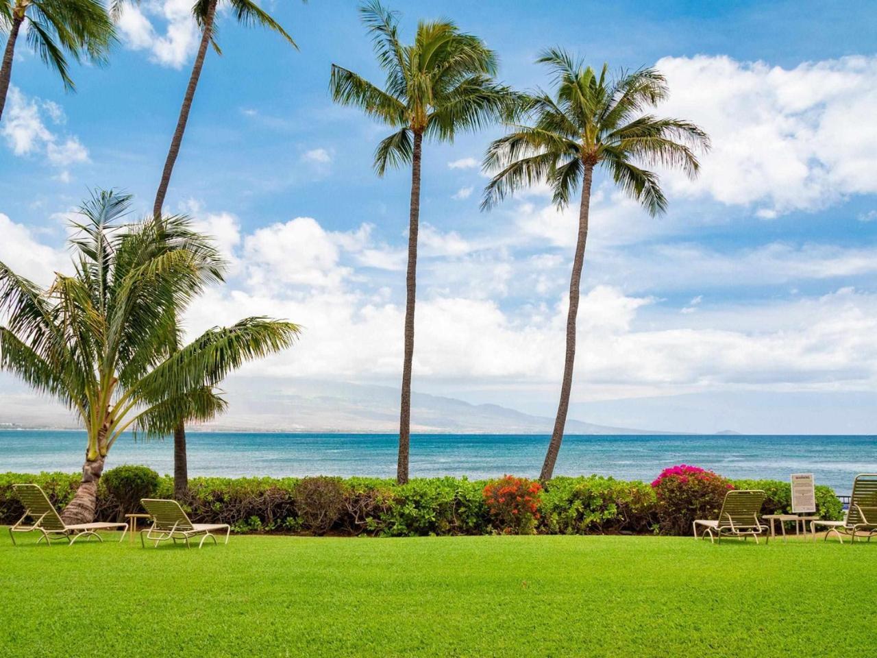 Stunning Maui Direct Ocean Front On The Beach, Walk To Beach From Condo, Watch Turtles, Whales, Ac In All Rooms Ocean View Pool And Spa Wailuku 外观 照片