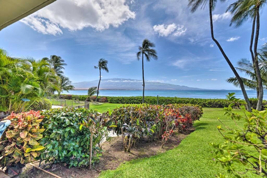 Stunning Maui Direct Ocean Front On The Beach, Walk To Beach From Condo, Watch Turtles, Whales, Ac In All Rooms Ocean View Pool And Spa Wailuku 外观 照片